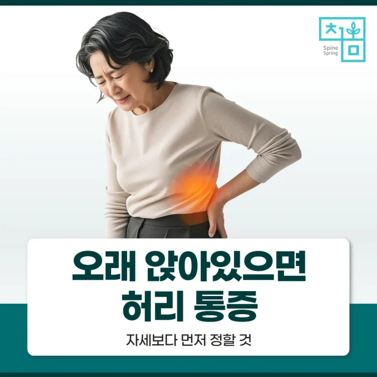 오래 앉아있으면 허리 통증, 자세보다 먼저 정할 것