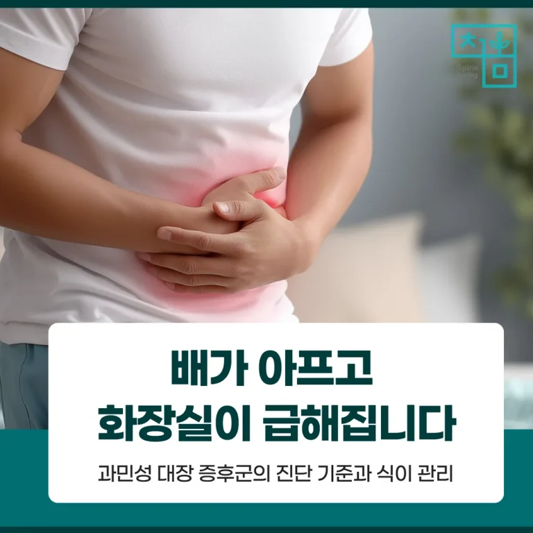 배가 아프고 화장실이 급해집니다 — 과민성 대장 증후군의 진단 기준과 식이 관리